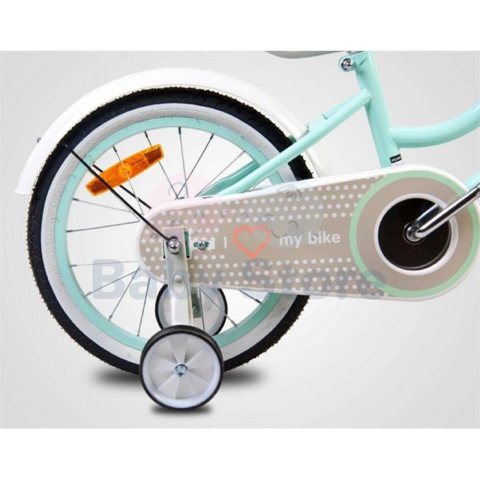 Sun Baby Heart Bike Mint 14 colių vaikiškas dviratis